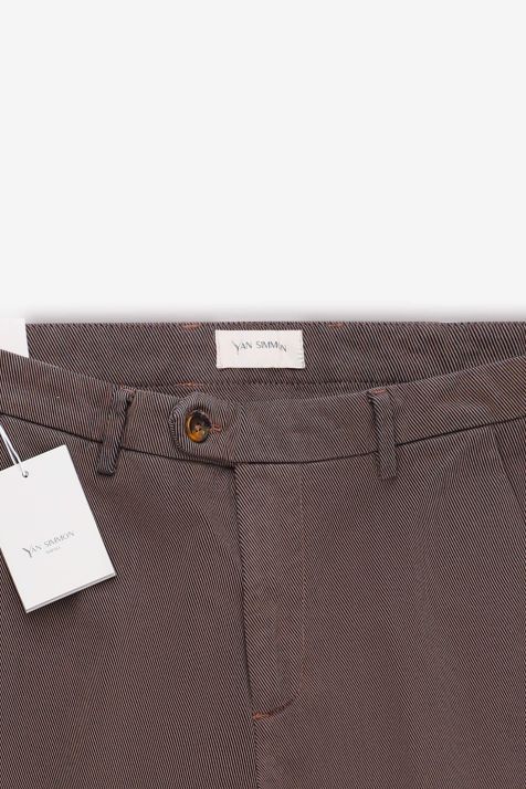 Pantalone Uomo Yan Simmon Chino Slim Micro disegno 98% cotone 2% elastan