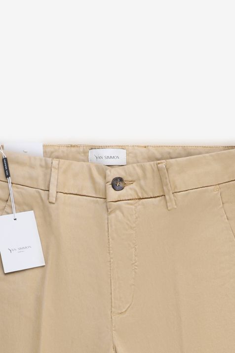 Pantalone Uomo Yan Simmon Chino Slim Tinta unita 50% cotone 44%ly 4% seta 2% ea