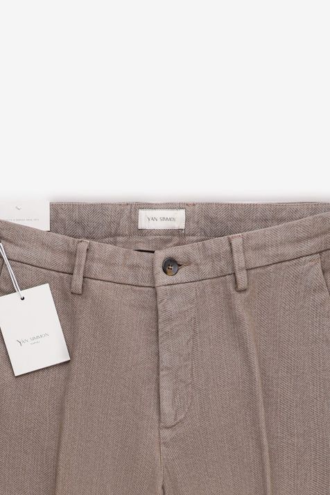 Pantalone Uomo Yan Simmon Chino Slim Micro disegno 99% cotone 1% elastan