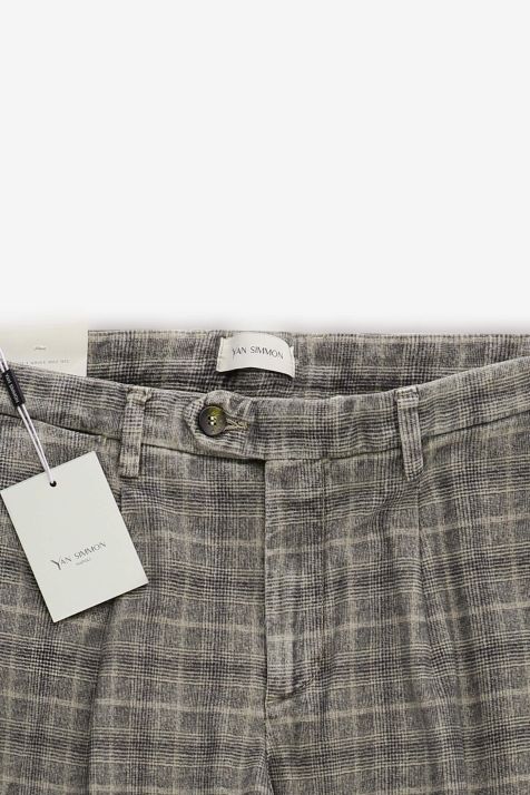 Pantalone Uomo Yan Simmon Chino Slim Quadri 99% cotone 1% elastan