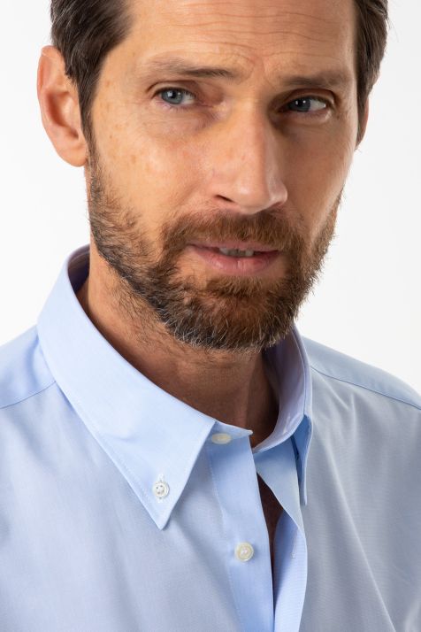 Camicia Uomo Aplomb Regular Tinta unita 100% cotone collo Button down Manica lunga