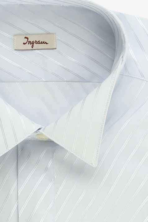 Camicia Uomo Ingram Classic Tinta unita 60% cotone 40% viscosa collo Cerimonia Manica lunga