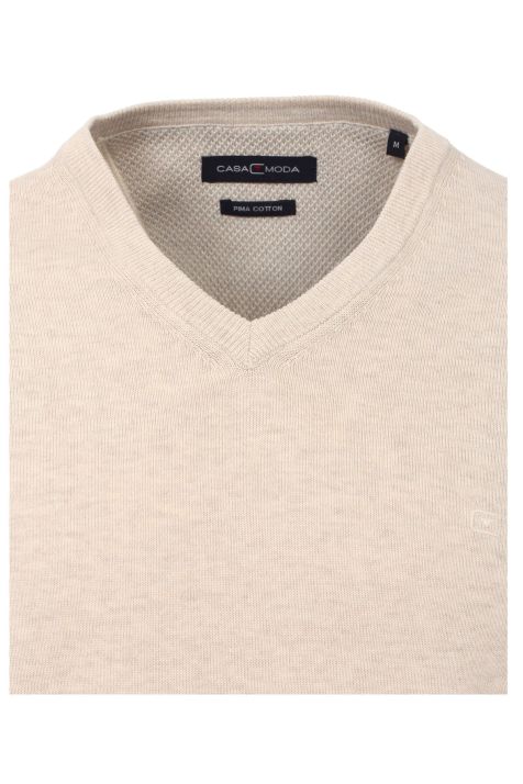 Maglia Uomo Casamoda Collo v Classic Tinta unita 100% caldo cotone