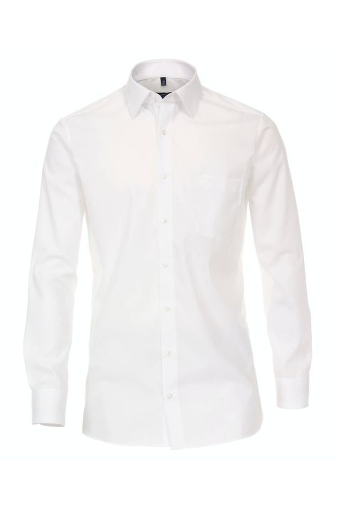 Camicia Uomo Casamoda Comfort No Stiro Tinta unita collo Francese Manica lunga