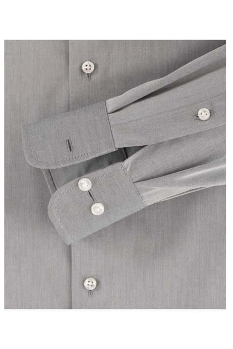 Camicia Uomo Casamoda Comfort No Stiro Tinta unita collo Francese Manica lunga