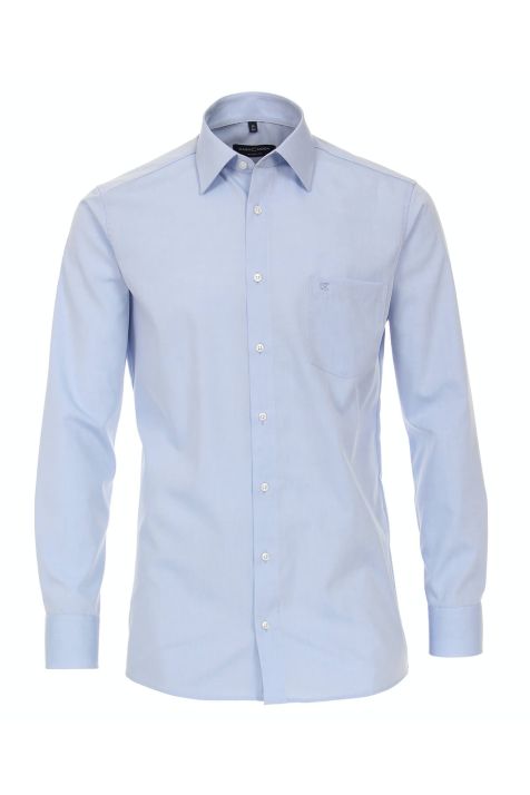 Camicia Uomo Casamoda Regular No Stiro Tinta unita collo Francese Manica lunga