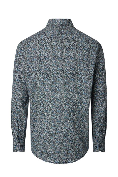 Camicia Uomo Casamoda Classic Fantasia collo Button down Manica lunga