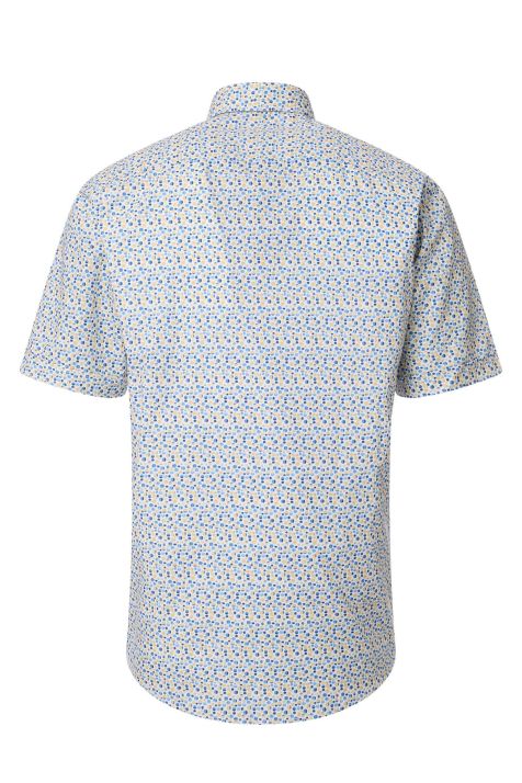 Camicia Uomo Casamoda Classic Fantasia collo Button down Manica corta