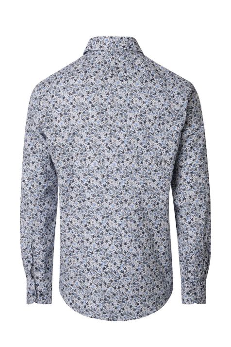 Camicia Uomo Casamoda Classic Fantasia collo Button down Manica lunga