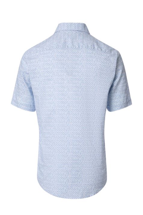 Camicia Uomo Casamoda Classic Fantasia collo Button down Manica corta