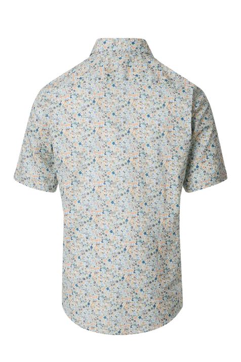 Camicia Uomo Casamoda Classic Fantasia collo Button down Manica corta