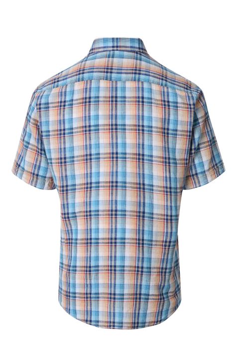 Camicia Uomo Casamoda Classic Quadri collo Italiano Manica corta