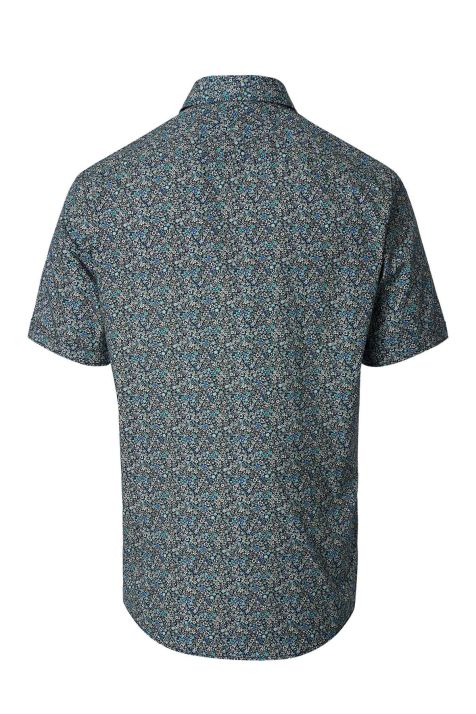 Camicia Uomo Casamoda Classic Fantasia collo Button down Manica corta
