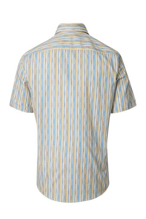 Camicia Uomo Casamoda Comfort Fantasia collo Button down Manica corta