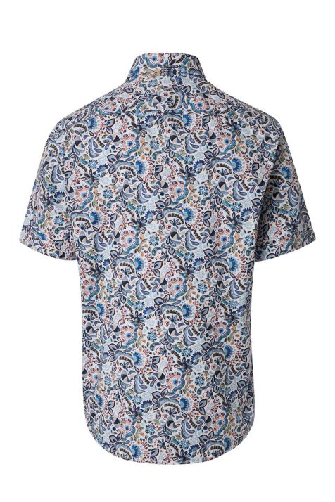 Camicia Uomo Casamoda Classic Fantasia collo Button down Manica corta