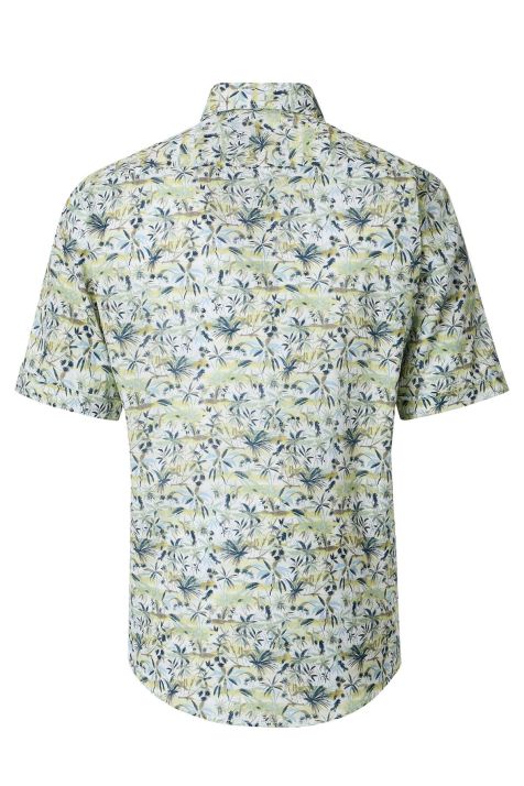 Camicia Uomo Casamoda Classic Fantasia collo Italiano Manica corta