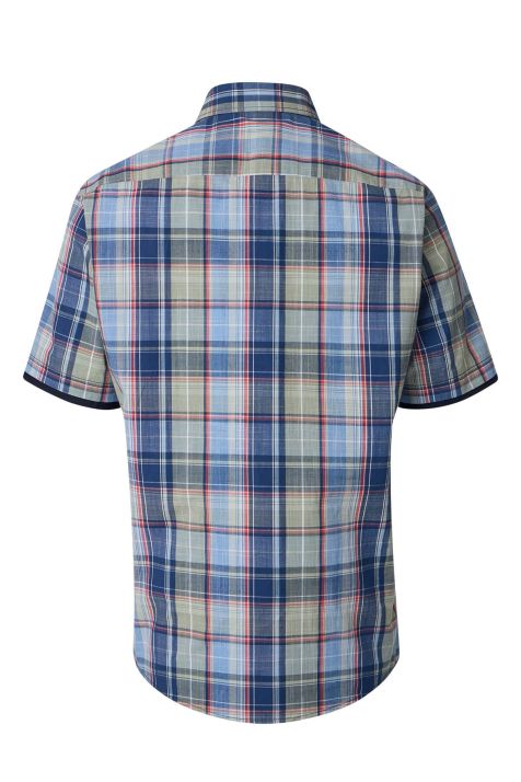 Camicia Uomo Casamoda Classic Quadri collo Italiano Manica corta
