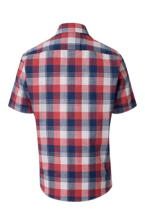 Camicia Uomo Casamoda Classic Quadri collo Button down Manica corta