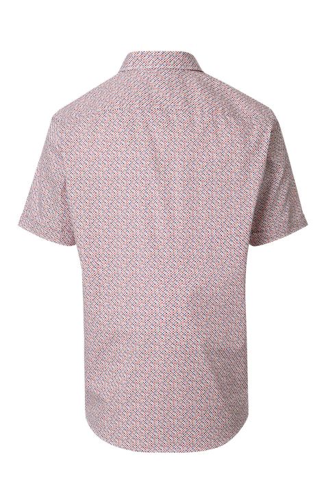 Camicia Uomo Casamoda Comfort Fantasia collo Italiano Manica corta
