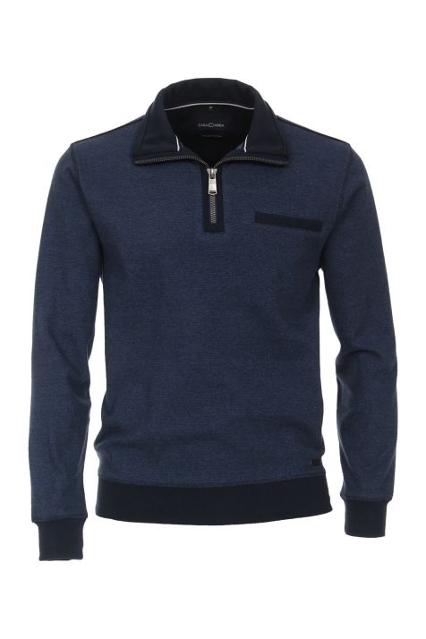 Maglia Uomo Casamoda Cerniera Classic Fantasia 100% caldo cotone