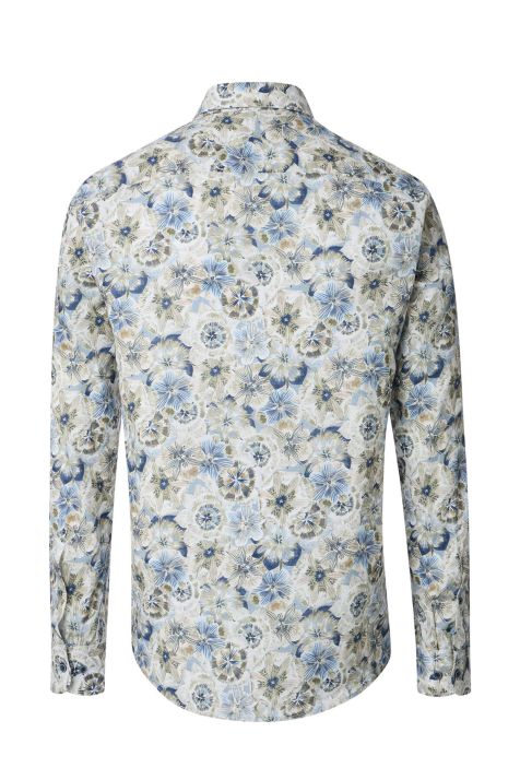 Camicia Uomo Casamoda Classic Fantasia collo Italiano Manica lunga