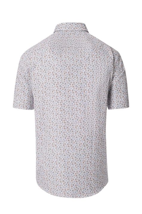 Camicia Uomo Casamoda Classic Fantasia collo Button down Manica corta
