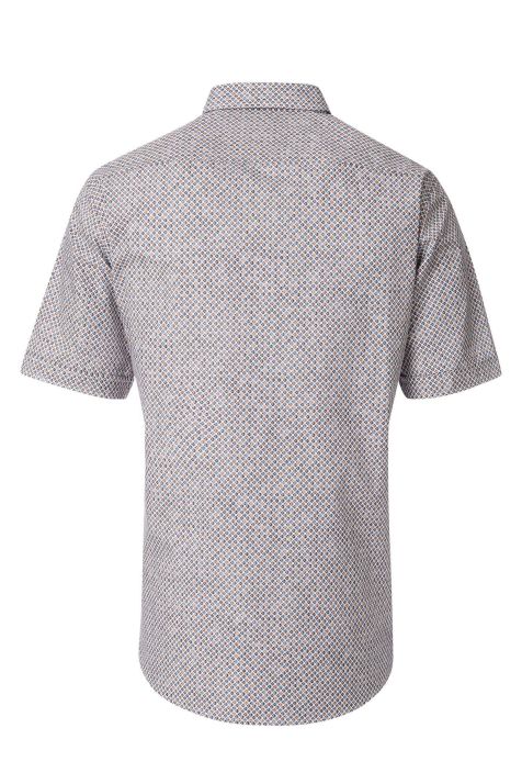 Camicia Uomo Casamoda Classic Fantasia collo Button down Manica corta