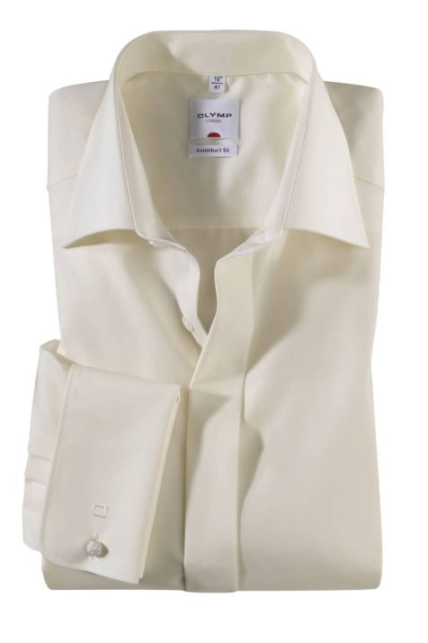 Camicia Uomo Olymp Comfort No Stiro Tinta unita collo Italiano Manica lunga