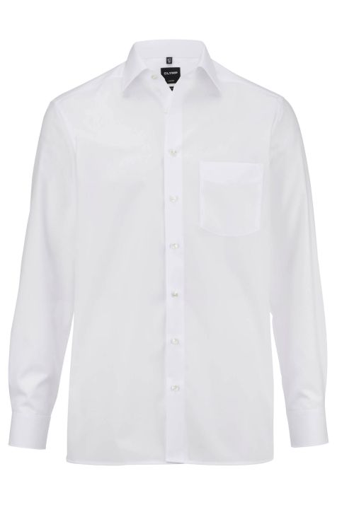 Camicia Uomo Olymp Classic No Stiro Tinta unita collo Italiano Manica lunga