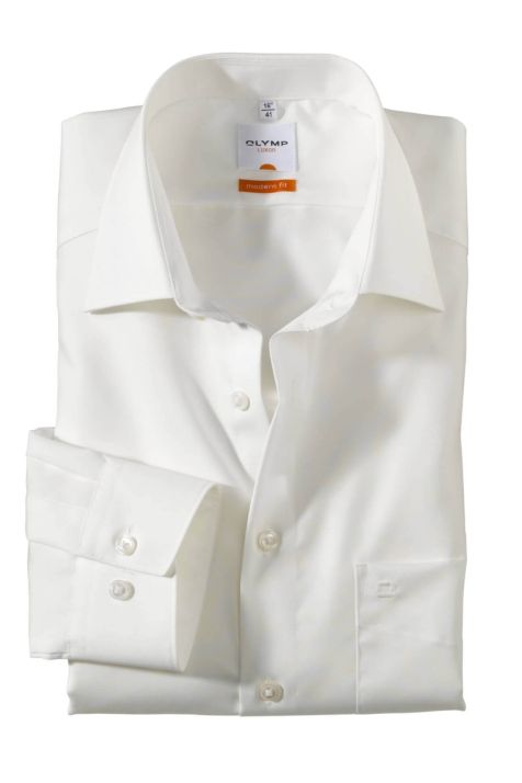 Camicia Uomo Olymp Classic No Stiro Tinta unita collo Italiano Manica lunga