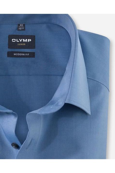 Camicia Uomo Olymp Classic Tinta unita collo Francese Manica corta