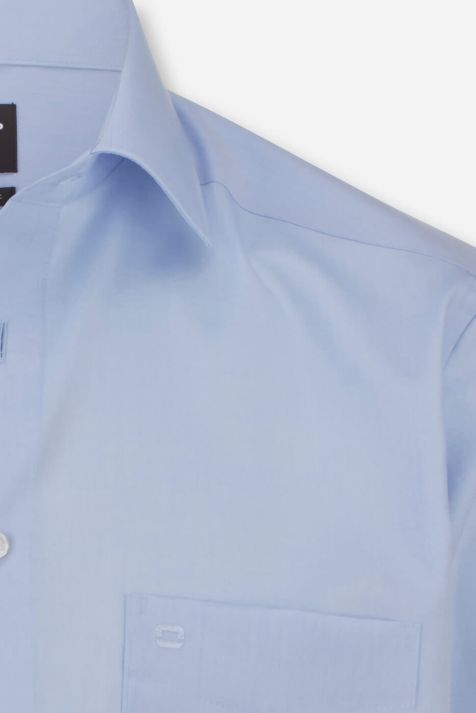 Camicia Uomo Olymp Classic No Stiro Tinta unita collo Italiano Manica lunga