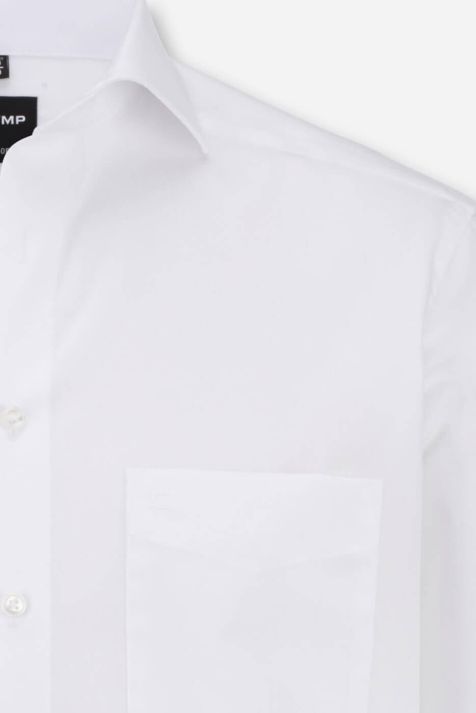 Camicia Uomo Olymp Classic No Stiro Tinta unita collo Italiano Manica lunga