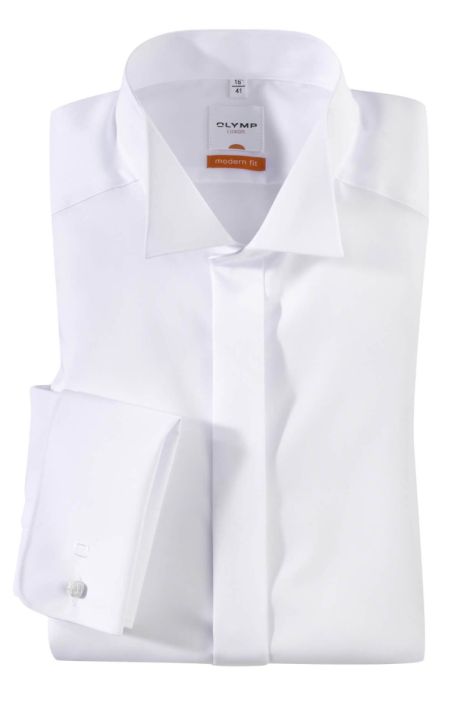 Camicia Uomo Olymp Classic No Stiro Tinta unita collo Cerimonia Manica lunga