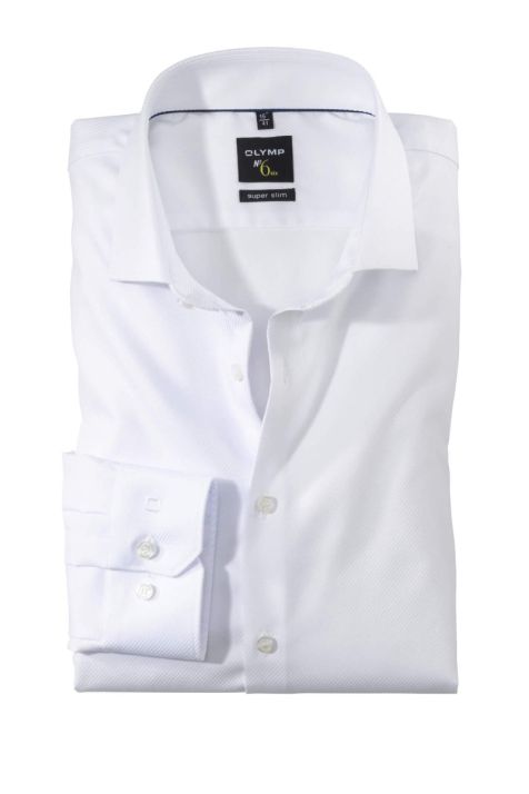 Camicia Uomo Olymp Slim Tinta unita collo Francese Manica lunga