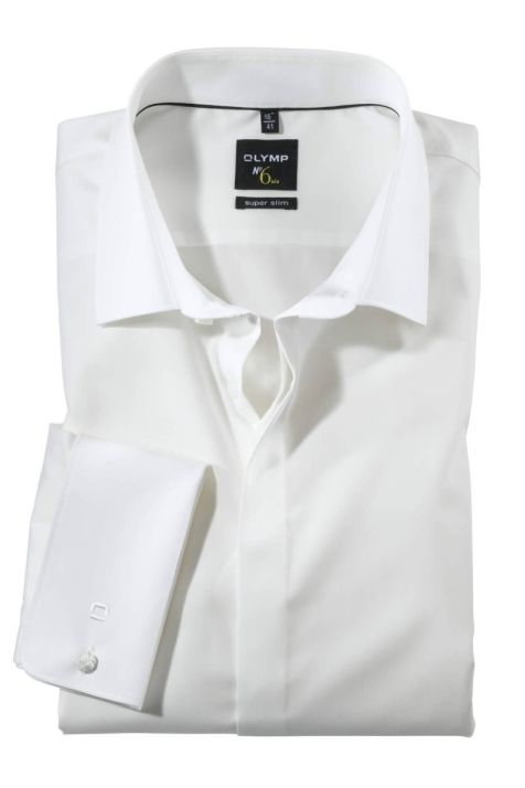 Camicia Uomo Olymp Slim Tinta unita collo Italiano Manica lunga