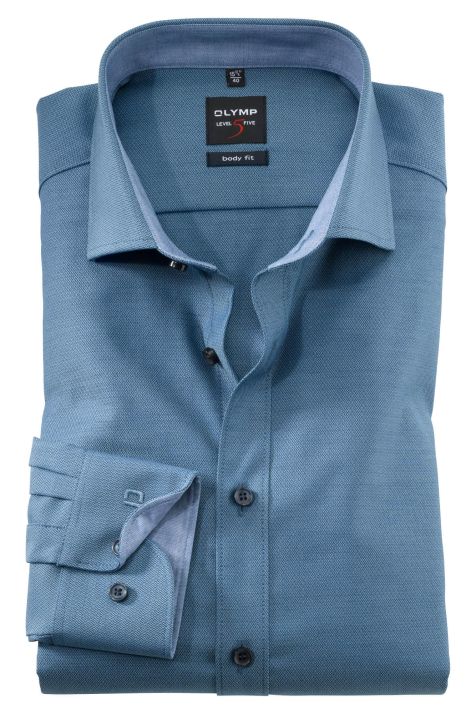 Camicia Uomo Olymp Regular Tinta unita collo Francese Manica lunga