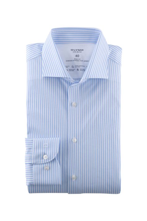 Camicia Uomo Olymp Regular Righe collo Italiano Manica lunga