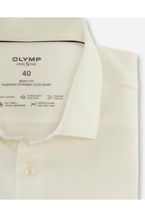 Camicia Uomo Olymp Regular Tinta unita collo Francese Manica lunga