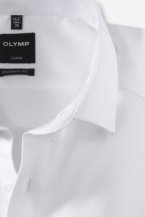Camicia Uomo Olymp Classic No Stiro Tinta unita collo Italiano Manica lunga