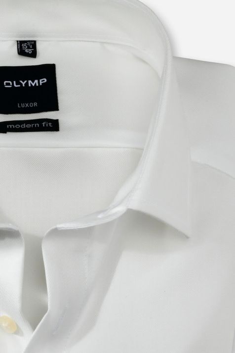 Camicia Uomo Olymp Classic No Stiro Tinta unita collo Italiano Manica lunga
