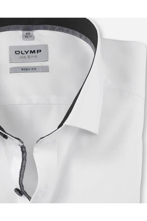 Camicia Uomo Olymp Regular Tinta unita collo Francese Manica lunga