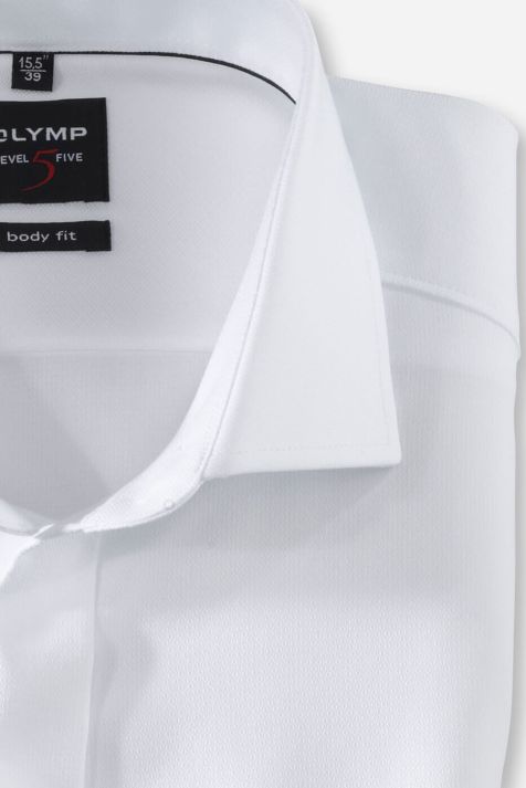 Camicia Uomo Olymp Regular Tinta unita collo Francese Manica lunga