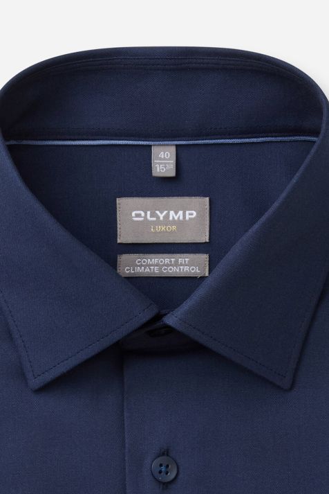 Camicia Uomo Olymp Comfort Tinta unita collo Francese Manica lunga