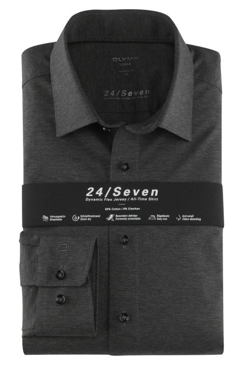 Camicia Uomo Olymp Classic Tinta unita collo Italiano Manica lunga
