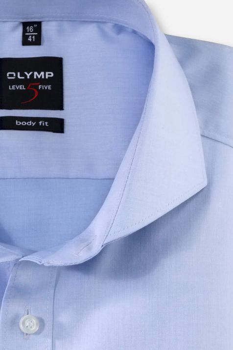 Camicia Uomo Olymp Regular Tinta unita collo Francese Manica lunga