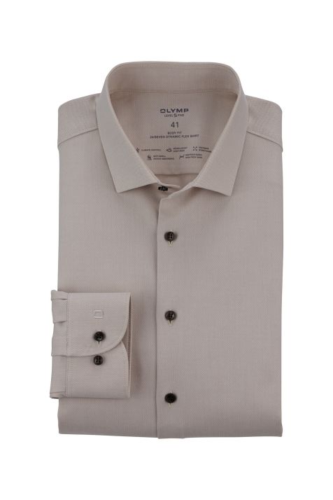Camicia Uomo Olymp Regular Micro disegno collo Francese Manica lunga