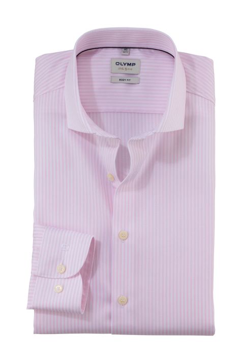 Camicia Uomo Olymp Regular Righe collo Francese Manica lunga
