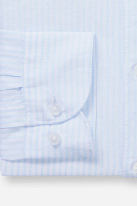 Camicia Uomo Olymp Regular Righe collo Italiano Manica lunga