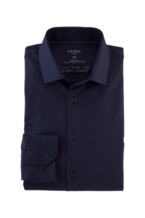 Camicia Uomo Olymp Slim Tinta unita collo Francese Manica lunga